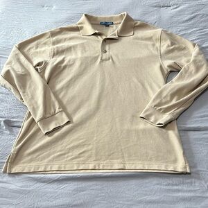 Port Authority Tan Long Sleeve Polo